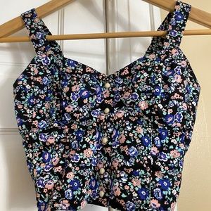 Floral crop top